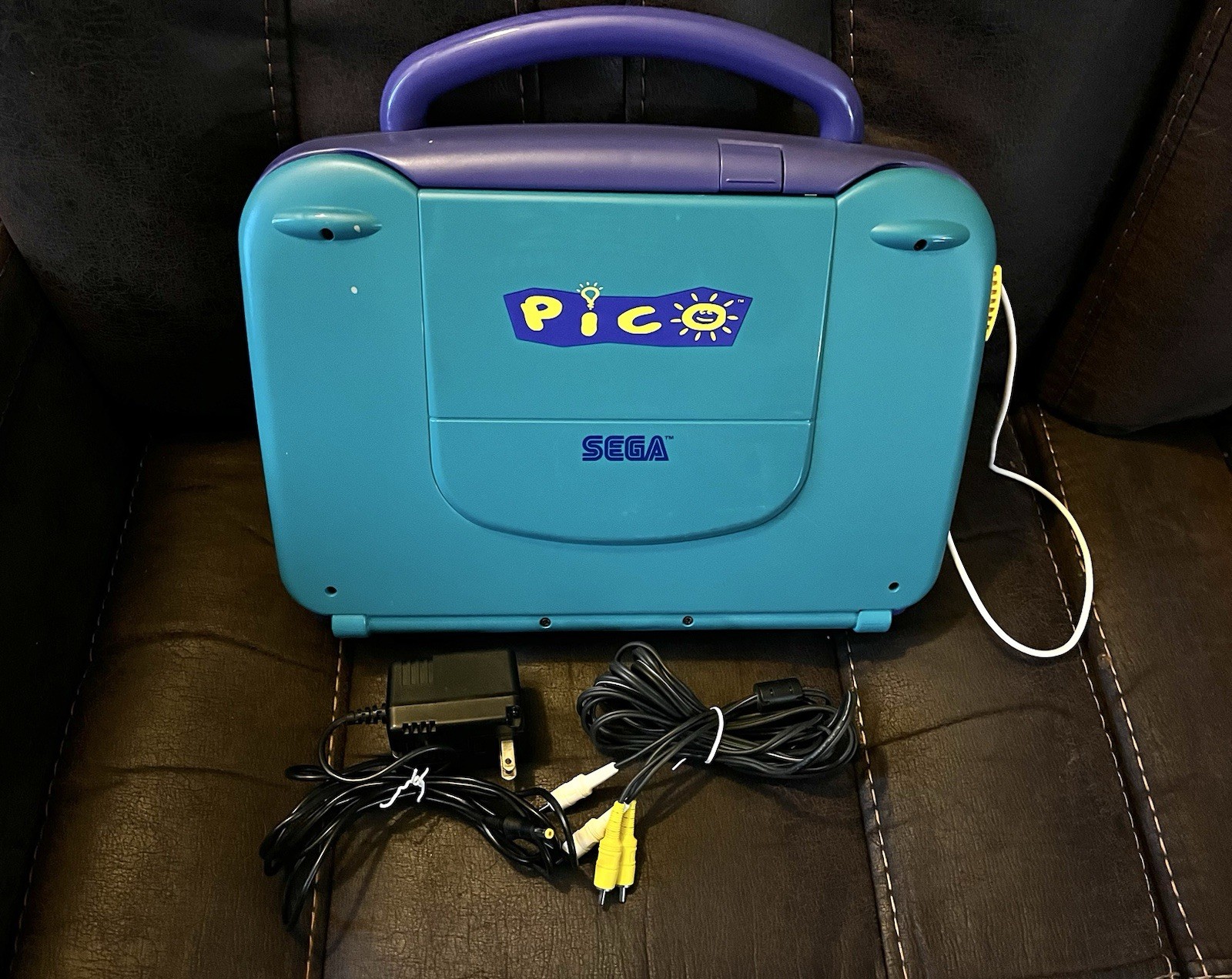 SEGA PICO LEARNING SYSTEM CONSOLE ORIGINAL BOX+5 GAMES 3 CIB ALL TESTED WORKING