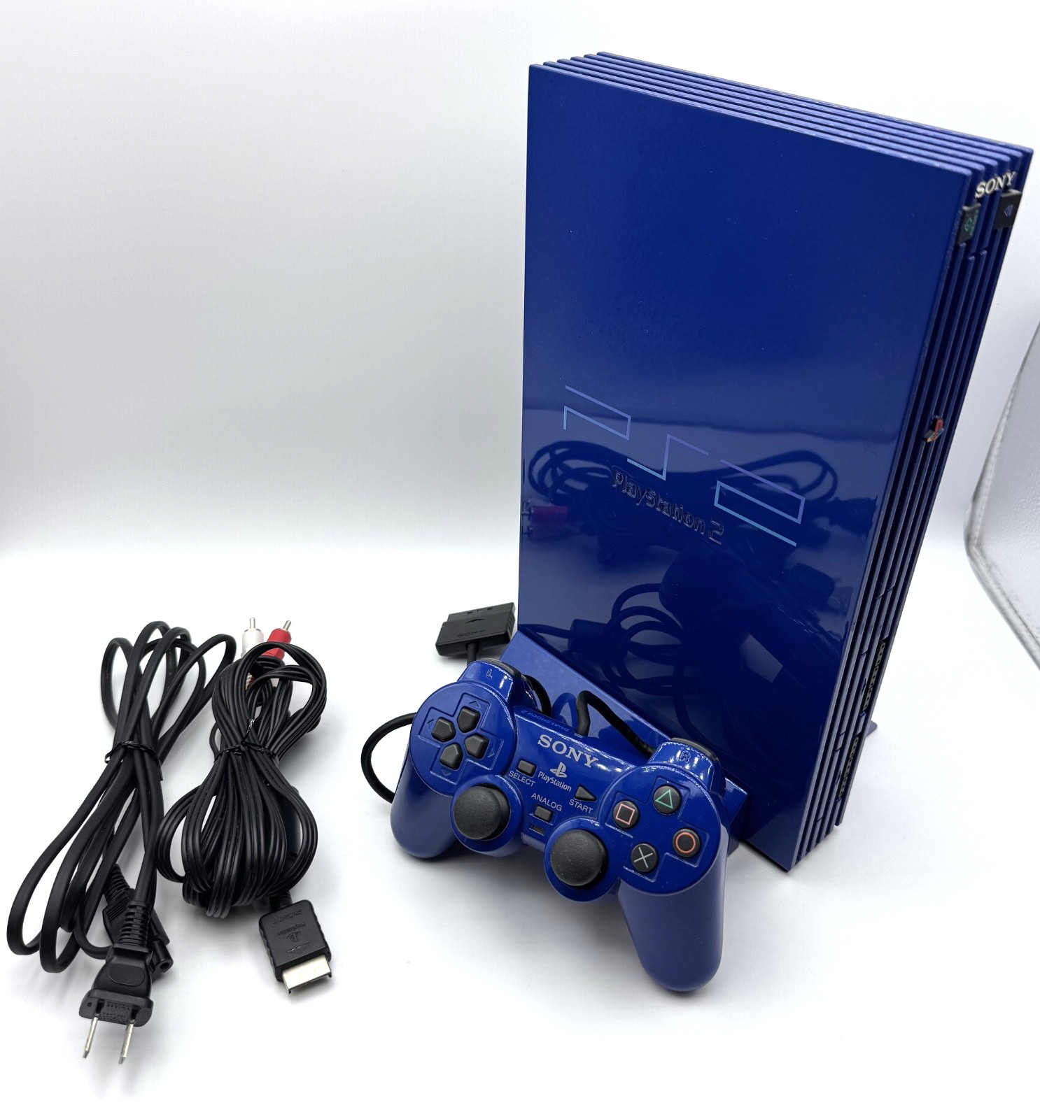 PS2 European Automobile Color Collection Astral Blue Console Tested system