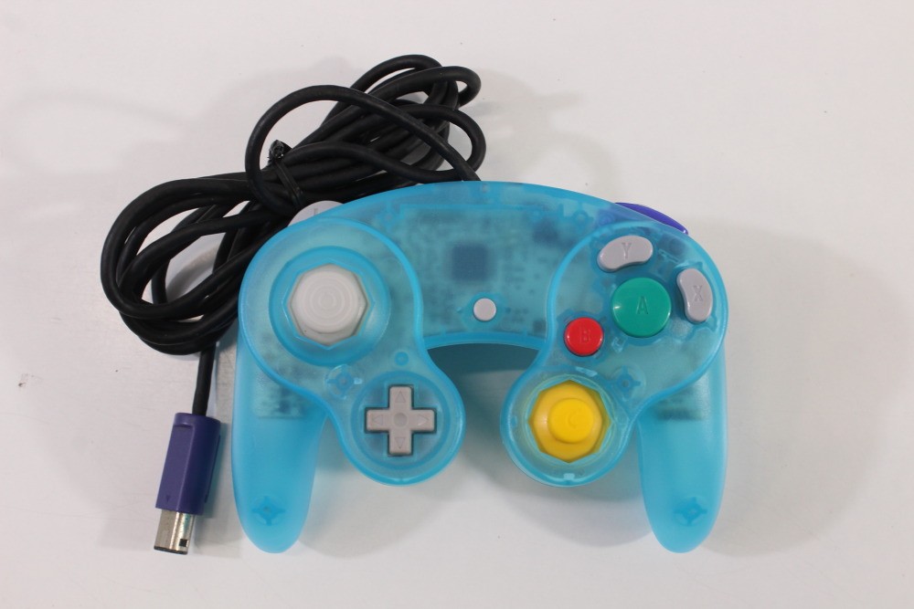 Nintendo Gamecube Clear Ice Blue Console Controller AC AV MemoryCard NTSC-U/C US