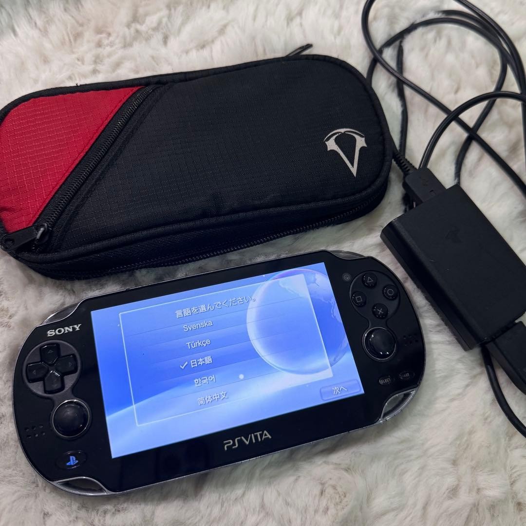 Sony PS Vita PCH-1000 Black Console Tested Working Region Free