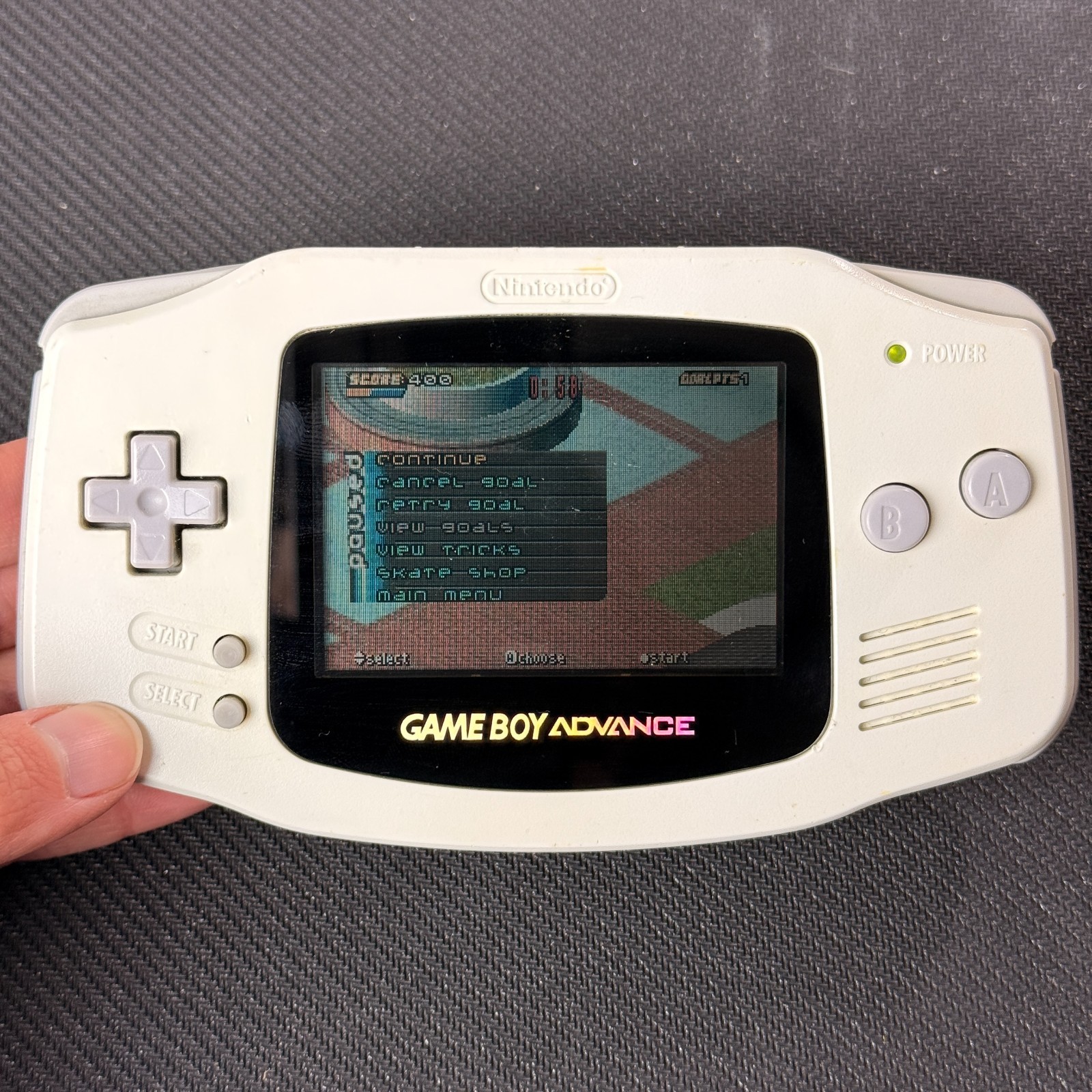 Nintendo Game Boy Advance Handheld System AGB-001 White – See Video