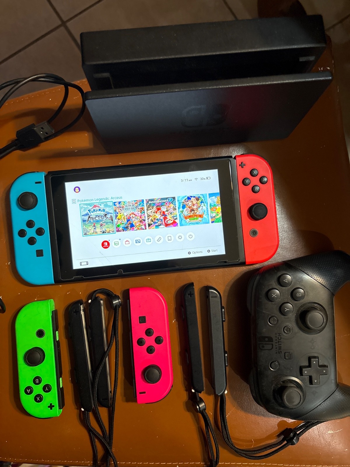 Nintendo Switch V1 with extras & 8 games