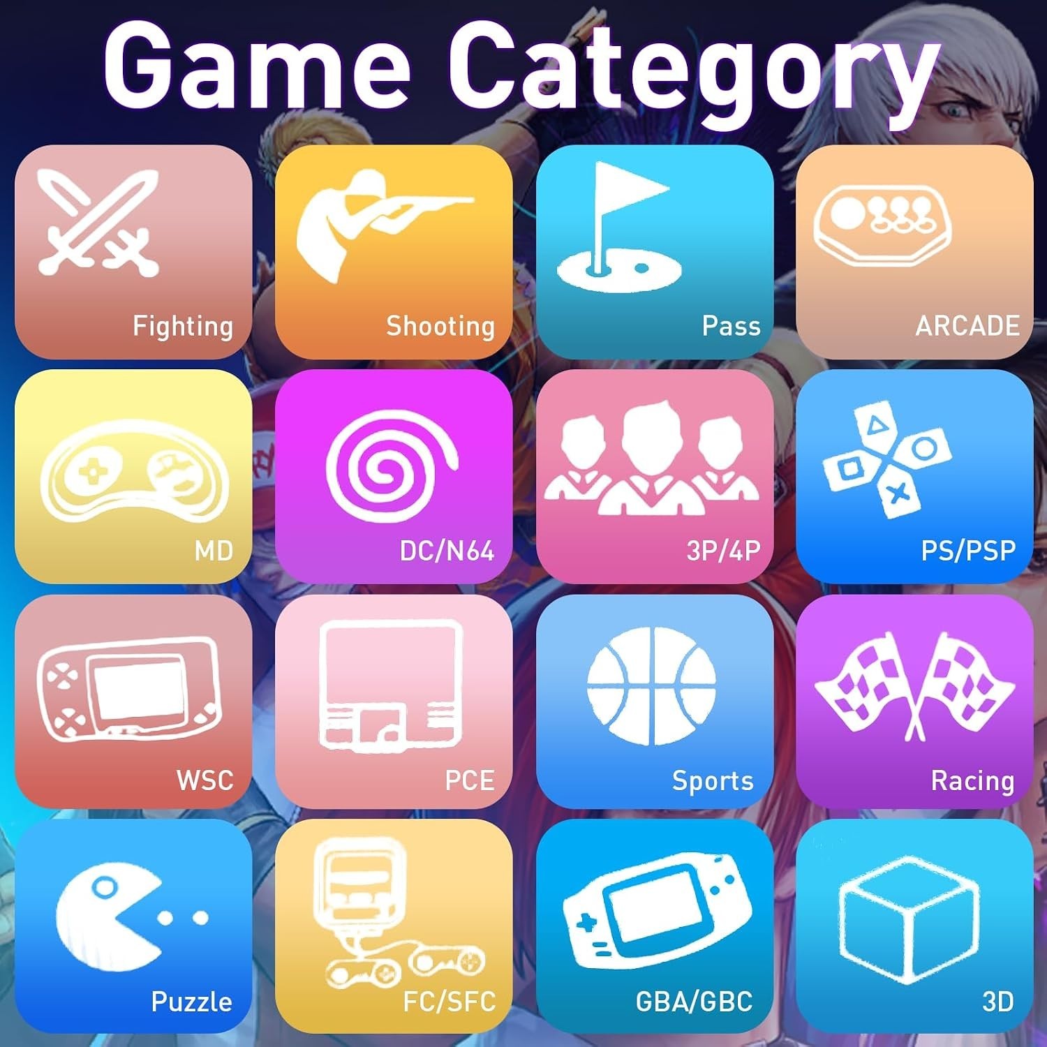 36800 Built-in Games in Pandora’s Box 88S – Ultimate Retro Game Console