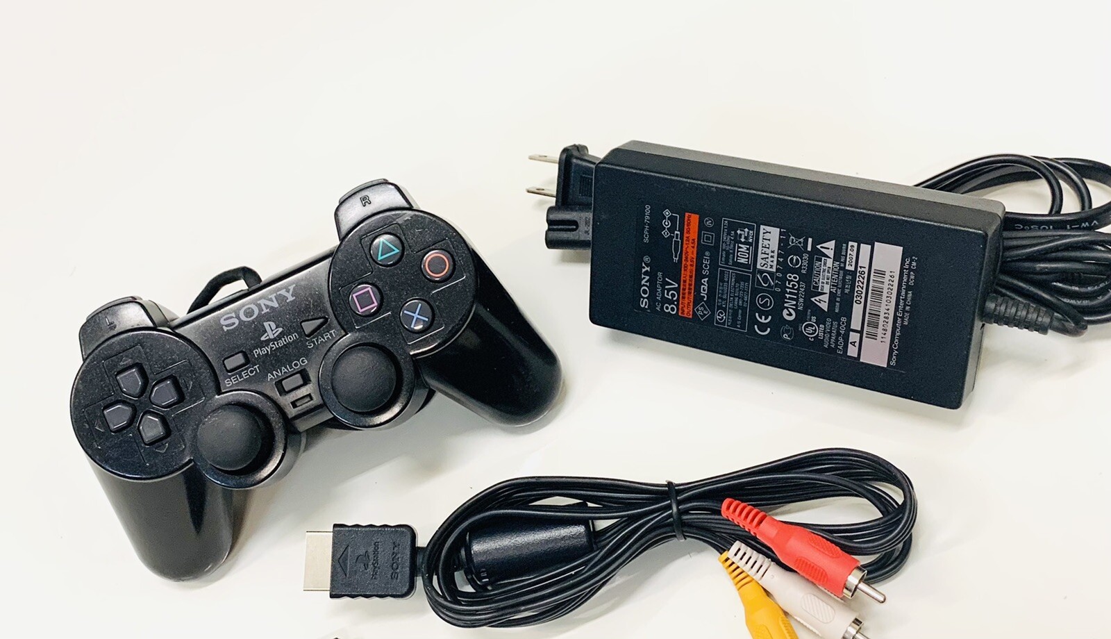 Sony PlayStation 2 PS2 Slim Black Console w/ OEM Controller +Cables (NEW LASER!)