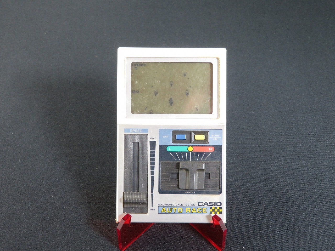 Tested CASIO CG-105 AUTO RACE LCD LSI Electronic Game 1982 made in Japan 1