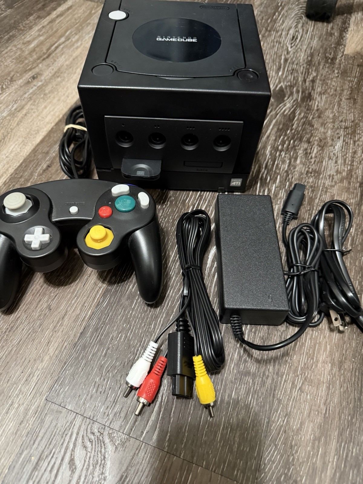 🔥 Nintendo GameCube – Black W/ Red Controller LED Upgrade, Recapped, Bundle ‼️