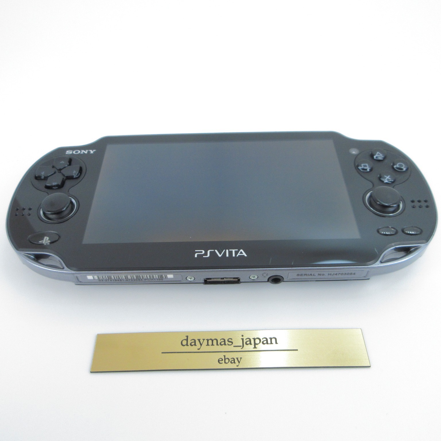 【Very Good】Sony PS Vita PCH-1100 Crystal Black 3G/Wi-Fi Model Console only #net0