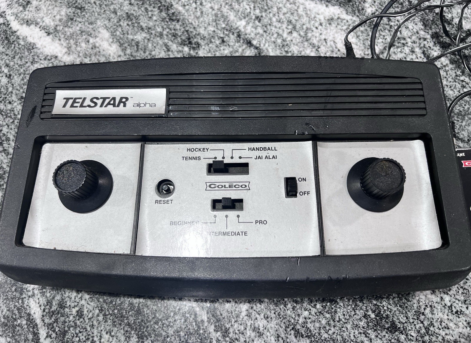 Telstar Alpha Colleco Pong Electronic Tabletop Arcade Game Console UNTESTED