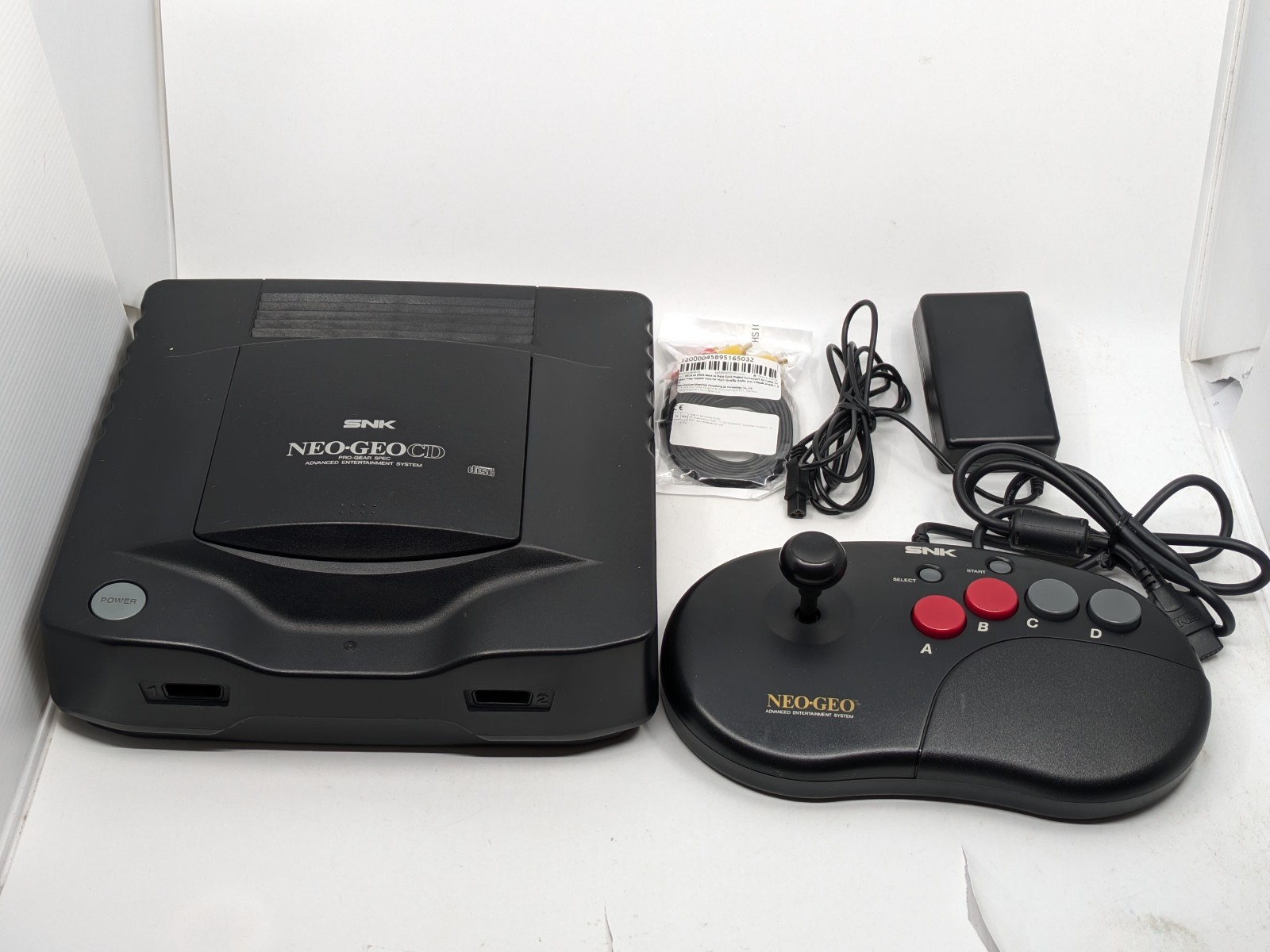 Neo Geo CD CD-T01 Console SNK w/ Controller AC Adapter Tested Japan