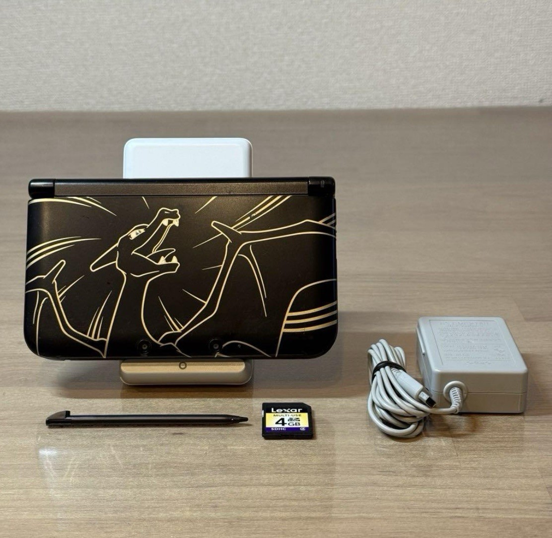 Nintendo 3DS LL XL Console Pokemon Charizard Edition w/Charger&pen , Free Ship