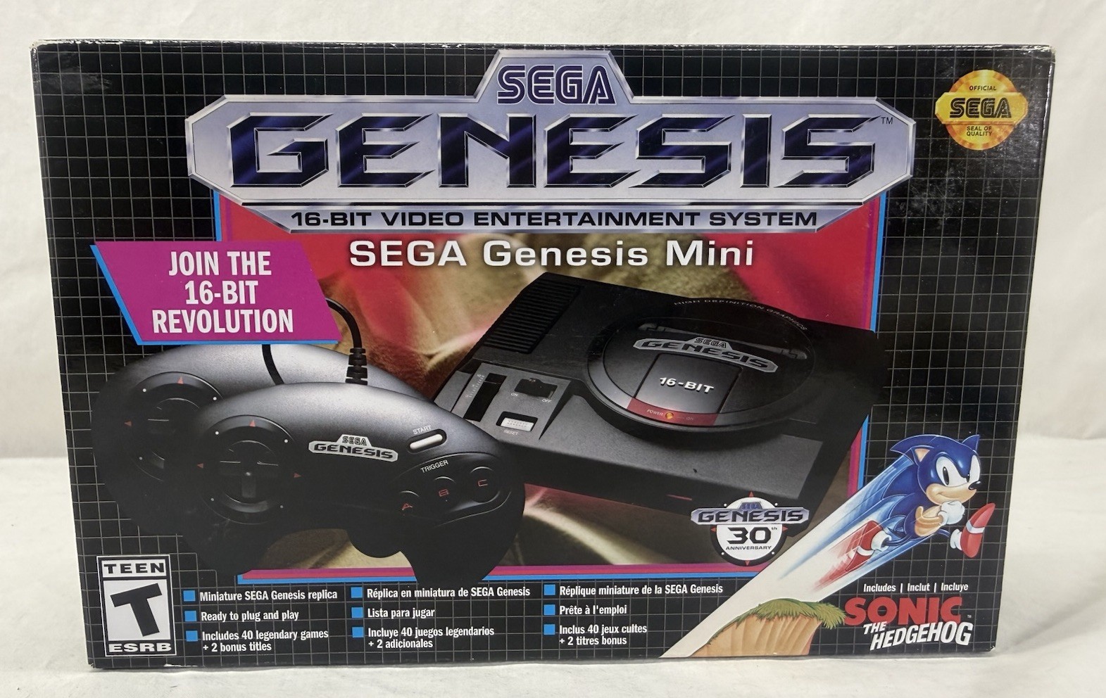 SEGA GENESIS Mini By SEGA Console 40 GAMES 30 Years Anniversary 2019 Edition New