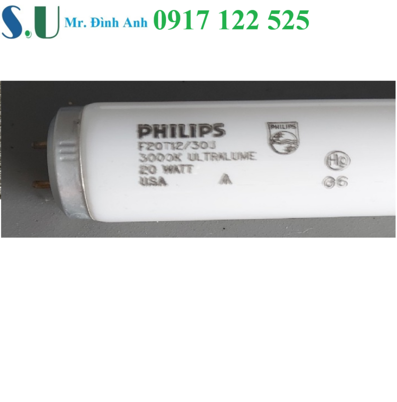 Bóng đèn U30 trong tủ so màu vải - F20T12/30U